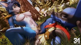 Krystal x Lucario (OC) - Furromantic thumbnail