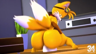 Tails Riding Dildo thumbnail