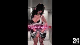 Futa reveals her special lolipop thumbnail
