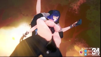 Yelan x Hilichurl [SD](SFX) 夜兰 - Oops! #66 thumbnail