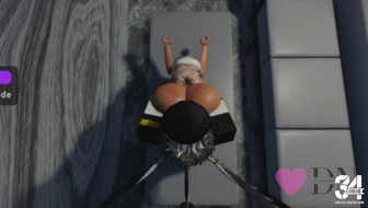 3 Blonde Girls get fucked on a Table thumbnail
