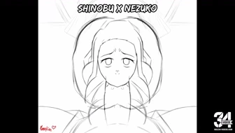 Shinobu x Nezuko (Futanari) - Manu-Kun thumbnail