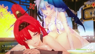 Shorekeeper x Yinlin FutaSex (sound) thumbnail
