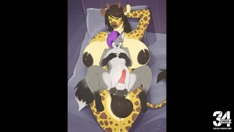 Giraffe futa fuck a wolf thumbnail