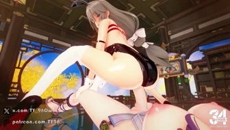 Lauma x Rina FutaSex (sound) thumbnail