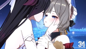 Columbina kissing Sandrone thumbnail