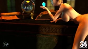 Elf Slut Loves Magic Dildo In Her Pussy thumbnail
