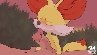 Fennekin Lick miniatura