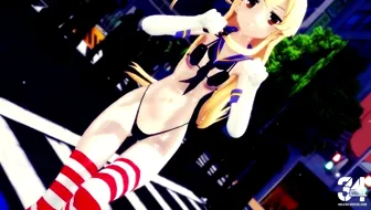 Shimakaze - BAAM [MMD R15] Hamselvish miniature