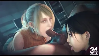 (Black) Ashley and Ada Blowjob/Rimjob thumbnail