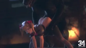 [Rekin3D] D.va Black Cat X Werewolf (1080p60)