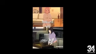 Hinata VS Sakura WIS miniatura