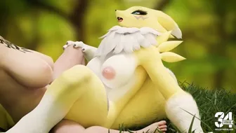 Renamon Scissors 4K [BabyMoonART] miniature