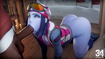 Widowmaker Blowjob Blacked [Aphy3d] miniature