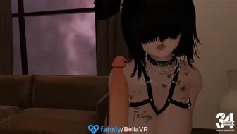 Goth mommy pov handjob