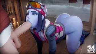 Widowmaker Blowjob [White][Aphy3D] miniature