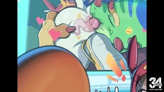 (Munie) Meow gets his ass eaten out :3 thumbnail