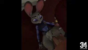 Deadpool gives Judy Hopps Maximum effort