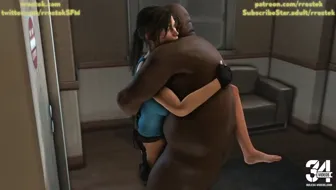 Lara Croft Fucked in the Hallway thumbnail