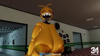 Toy chica bouncing boobs miniature