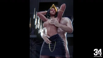 Domina Night Sex - Part 3 holding breast thumbnail