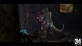 Primrose x Lizardman: Double Dick Pleasure | KaminaKirei thumbnail