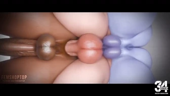 Pharah, Widowmaker, Zarya Threesome thumbnail