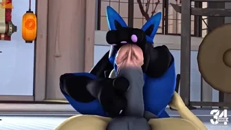 Lucario footjob miniatura