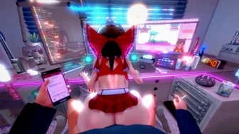 Reimu's streaming night thumbnail