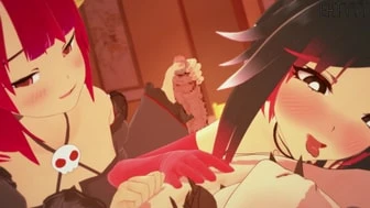 two succubus playing with you thumbnail