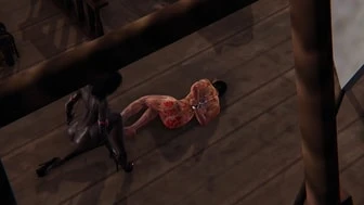 Ship Domination - Black Futa Fills White Slave thumbnail