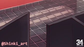 Gura at the restaurant thumbnail