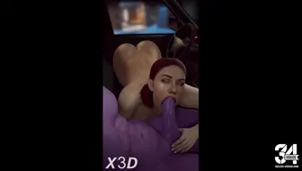 Black Widow Loves Thanos Cock 썸네일