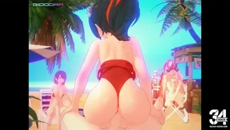 Fan service on the beach V.2