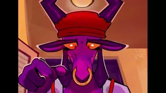 Big dragon girl with a buttplug fucks tiny guy thumbnail