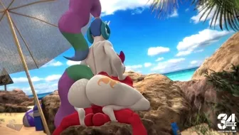 Celestia at the beach thumbnail