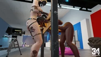 white mistress fuck black amazon queen in mouth miniature