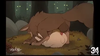 Bunny X Wolf Forest Fuck