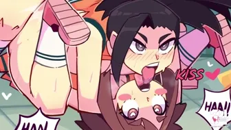 Pixzapix Momo x Uraraka Queefy Mating Press thumbnail